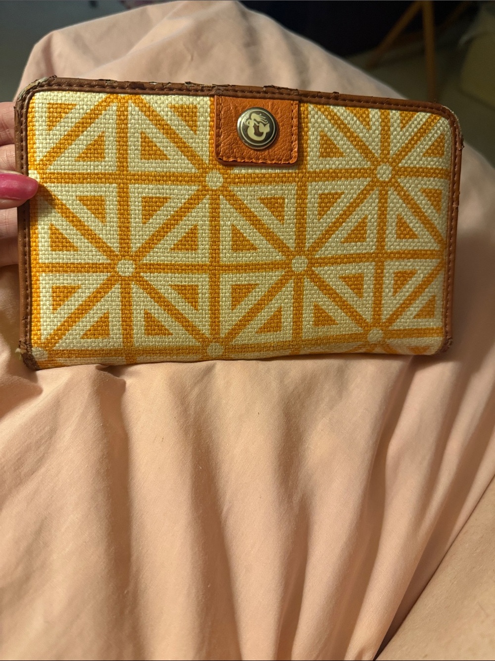 Spartina 449 Orange Geometricb Wallet